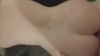 Teen creampie after getting fucked from behind