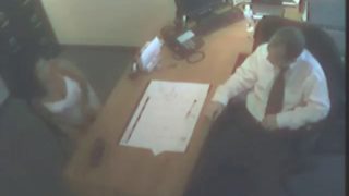 Hot babe's fucked by her boss in a hidden camera clip