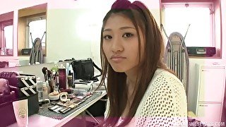 Charming girl Sarii Aisahara seduces and rides a handsome stud