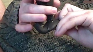 Camboy puts Hush Lovense Butt Plug in and gets a CEI! Soft to Hard!