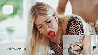 Kate Truu is fucked and creampied in tight ass. Close up Anal