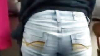 candid voyeur Pinay sexy big butt jean