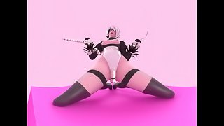 Nier Automata 2B Tease 4K VR [Animation by Likkezg]