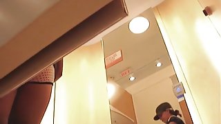 Real teen is voyeured in the changing room undressing