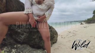 Horny Pinay Wife Masturbates Outdoor and Played with her Dildo on Boracay Island, Pinay Viral 2021