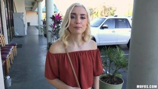 Blonde Braceface Fucks Outdoors