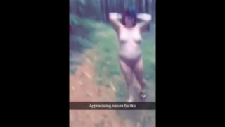 Running naked through a forest