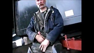 Dutch Old Guy Walking And Jerk Off
