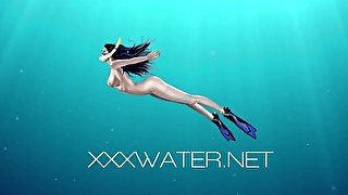 Italian underwater orgasming which Amelie