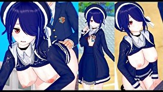 【エロゲーコイカツ！】VTuber 音霊魂子3DCG巨乳アニメ動画(バーチャルYoutuber)[Hentai Game Koikatsu! Otodama Tamako(Anime 3DCG