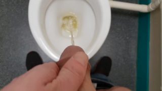 Quick piss at work