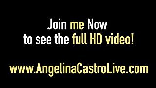 Angelina Castro Masturbates, Squirts &amp; Gives a POV BlowJob!