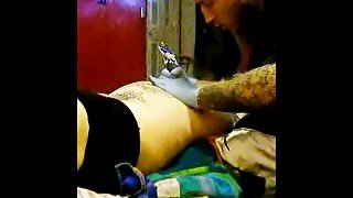 Tattoo Fetish: Sexy Butt Tattoo (second session) - HD