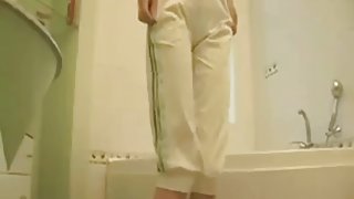 cute russian legal age teenager masturbates