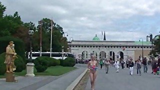 Lucie - Hot Public Nudity With Horny Babe