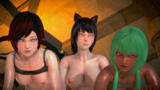 (3D Porn)(Futa) RWBY threesome