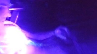 Messy Blacklight Masturbation