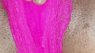 EXTREMLY CLOSE UP PUSSY CUM ON PANTIES STEP SISTER