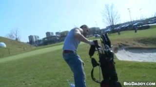 bareback sex on the golf course