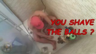 SHAVING MY BALLS AND WANKING MY DICK IN HOME - DO YOU DARE?