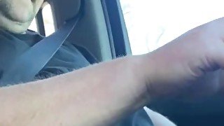 jerking my tiny cock while driving in public barefoot showing what a bitch I am