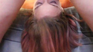 Old video of cute submissive slut getting used for deepthroat facefuck