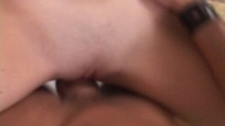 Bonny trimmed teenage harlot Maddy giving throat fuck blowjob