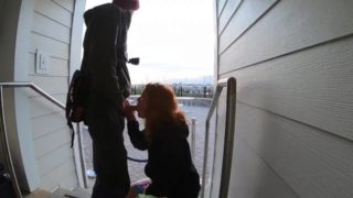 Outdoor Risky Public Blowjob and Fuck With Amateur Redhead