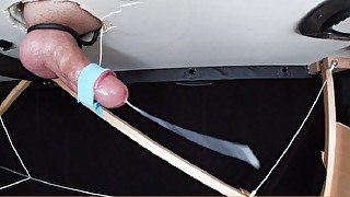 Huge Estim Load Milked From Cock