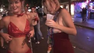 Fanciful amateur cowgirls with long hair and shaved pussies posing nude in a wild carnival reality