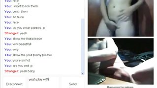 Dude scares lots of girls on omegle with his big cock