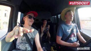 LETSDOEIT - (Khadisha Mexican & Jason Steel) German Teen Blows Her Fellow While He's Driving After That, They Have Sex On Van
