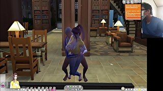 The Sims 4: Hot sex in the library with the eldest