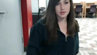 Hot Brunette Webcam Girl Dildos Her Ass For You