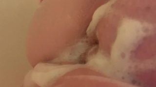 Cleaning My Tits and Pussy in the Shower