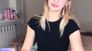 Blonde teen mouth tease finger in mouth sexy braces face fetish closeup