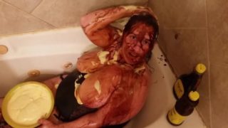 Covering myself in custard, feels amazing- Stacey38G
