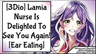 3Dio Lamia Nurse Is Delighted To See You Again! Ear Eating ASMR Wholesome