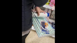 Step mom take off leggings fucking step son in supermarket 