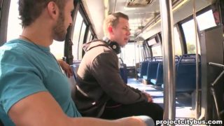 Dude rides a hard cock on the fuckin' bus