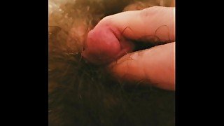 playing with my little dick in the bathtub hairy trans masc