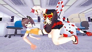 【NAKIRI AYAME】【FUTANARI 3D】【NATSUIRO MATSURI】【VTUBER】