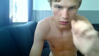 Creamy hung danish blond teenboy shoots semen onto tight abs * gayboystube.com * 56 *