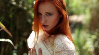 Perfect red head teen dancing and showing pussy in the nature - XCZECH.com