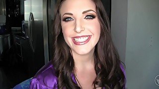 Naturally busty Angela white - backstage Interracial hardcore