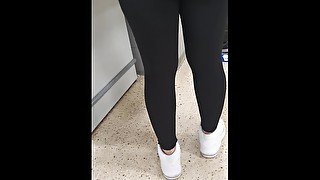 Step sister risky anal fuck in gas station with step brother