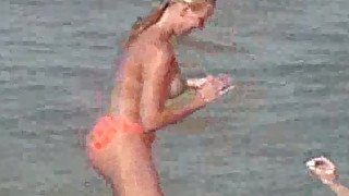 French beach - topless teens