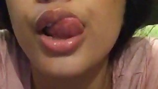 Hot Latina Sucks A Dildo On Periscope - latin