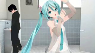 Mmd r18 bathroom dancing with miku