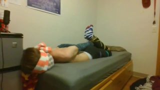 Fuzzy Socks Tight Hogtie Complete Escape